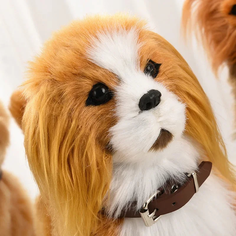 New Simulation Electric Pet Dog Voice Control Walking Nodding Music Touch Robot Animal Plush Pet Children's Toy Gift PetVerse