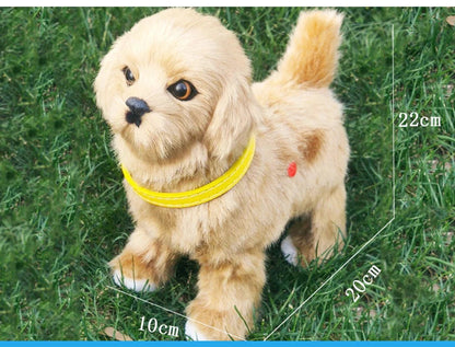 New Simulation Electric Pet Dog Voice Control Walking Nodding Music Touch Robot Animal Plush Pet Children's Toy Gift PetVerse