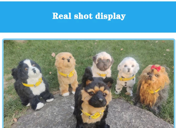 New Simulation Electric Pet Dog Voice Control Walking Nodding Music Touch Robot Animal Plush Pet Children's Toy Gift PetVerse