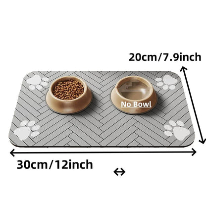 Pet Feeding Mat-Absorbent Pet Placemat for Food and Water Bowl with Waterproof Rubber Backing Quick Dry Water Mat for Dog Cat PetVerse