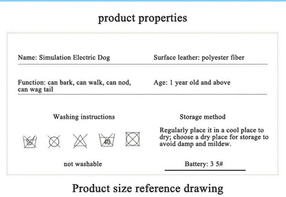 New Simulation Electric Pet Dog Voice Control Walking Nodding Music Touch Robot Animal Plush Pet Children's Toy Gift PetVerse