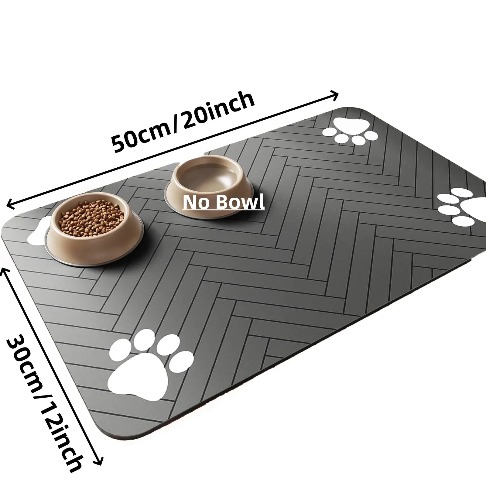 Pet Feeding Mat-Absorbent Pet Placemat for Food and Water Bowl with Waterproof Rubber Backing Quick Dry Water Mat for Dog Cat PetVerse