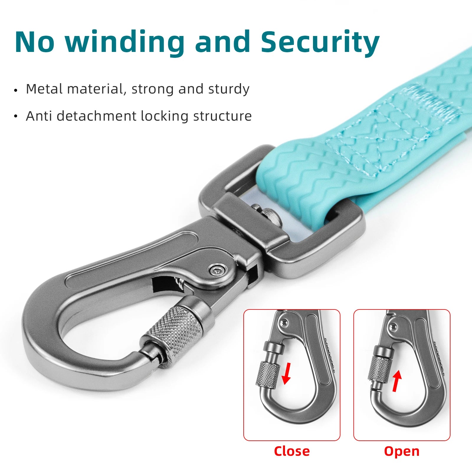 1.8M 3M 5M 10M  PVC Dog Leash large dog Medium Waterproof and easy to clean Wave texture running dog training Leash long strong PetVerse