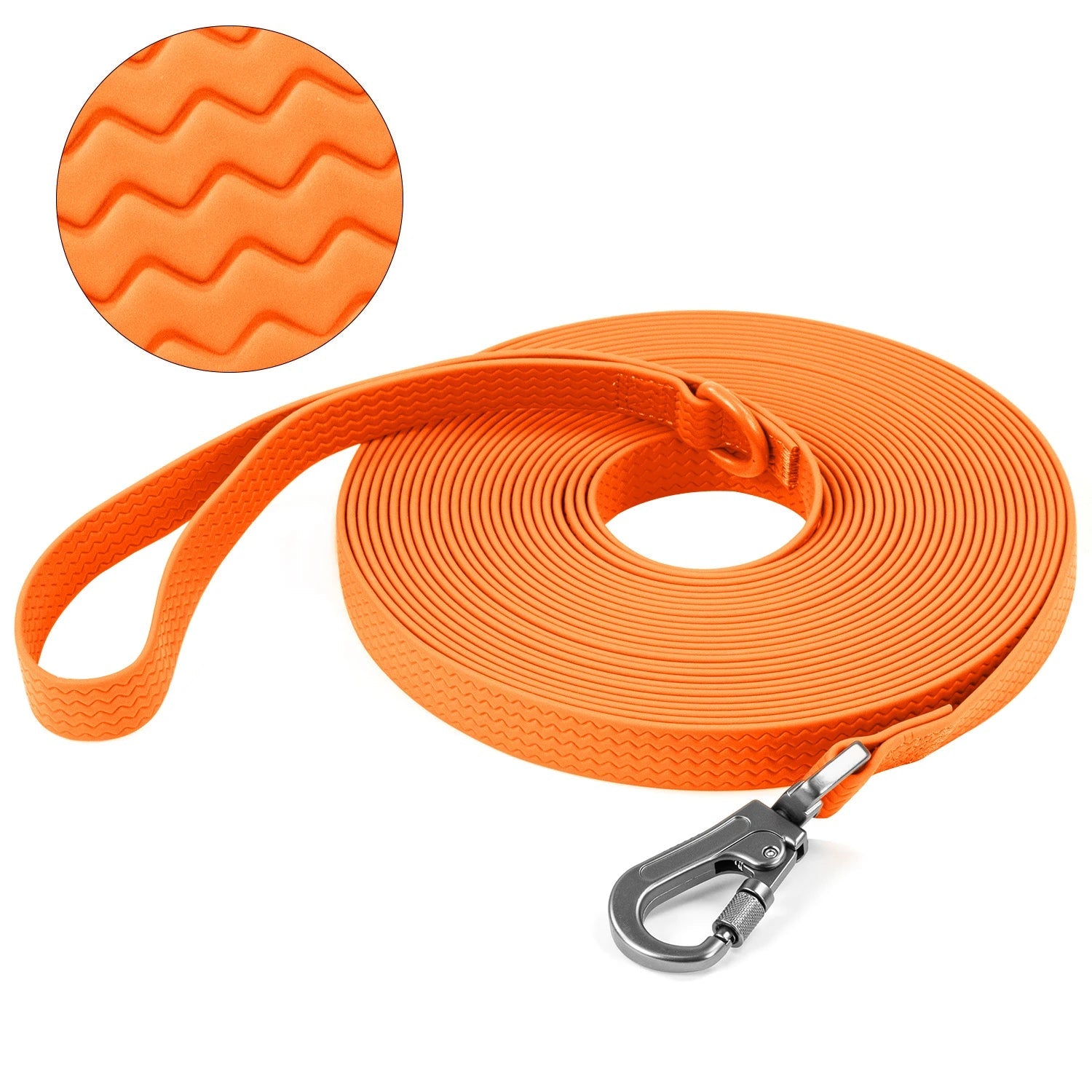 1.8M 3M 5M 10M  PVC Dog Leash large dog Medium Waterproof and easy to clean Wave texture running dog training Leash long strong PetVerse
