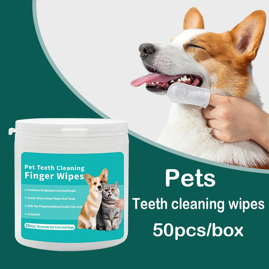 Pet cleaning products Disposable finger toothbrush Pet teeth cleaning finger covers wet wipes  Dog and cat oral cleaning PetVerse