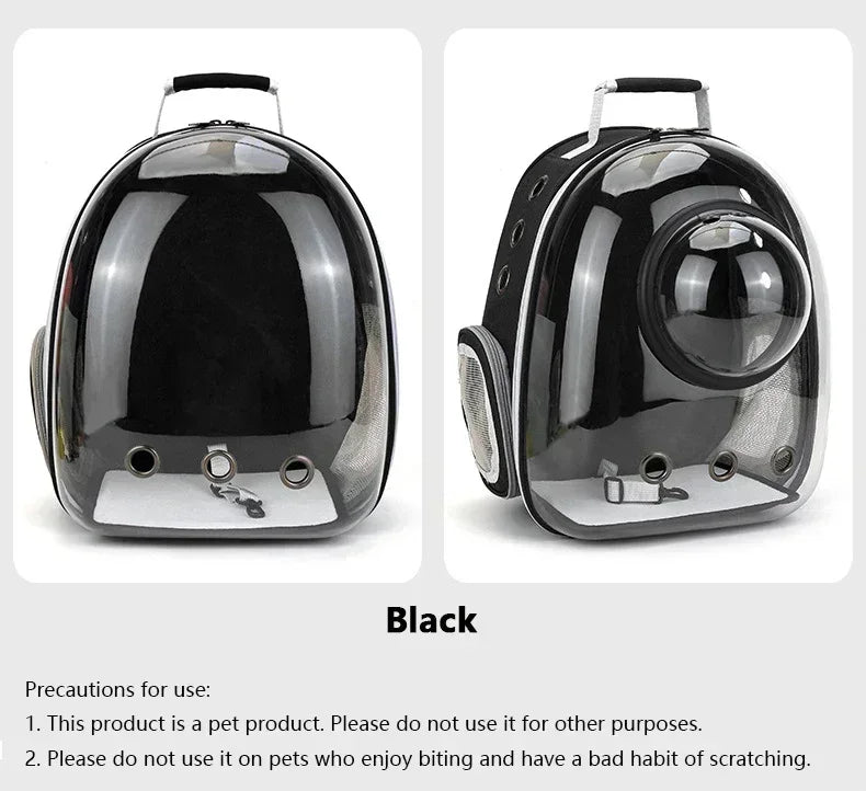 Pet Cat Carrying Bag Space Pet Backpacks Breathable Portable Transparent Backpack Puppy Dog Transport Carrier Space Capsule Bags PetVerse