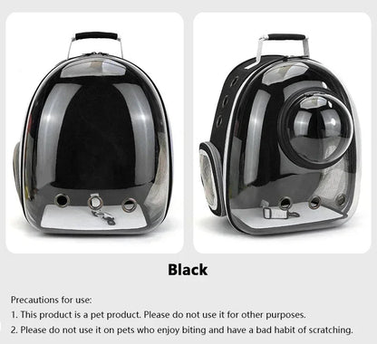 Pet Cat Carrying Bag Space Pet Backpacks Breathable Portable Transparent Backpack Puppy Dog Transport Carrier Space Capsule Bags PetVerse