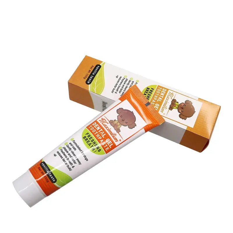 Cat Toothbrush and Toothpaste Set for Teeth Cleaning Vanilla Toothpaste Finger Toothbrush Tongue Cleaning Pet Accessories PetVerse