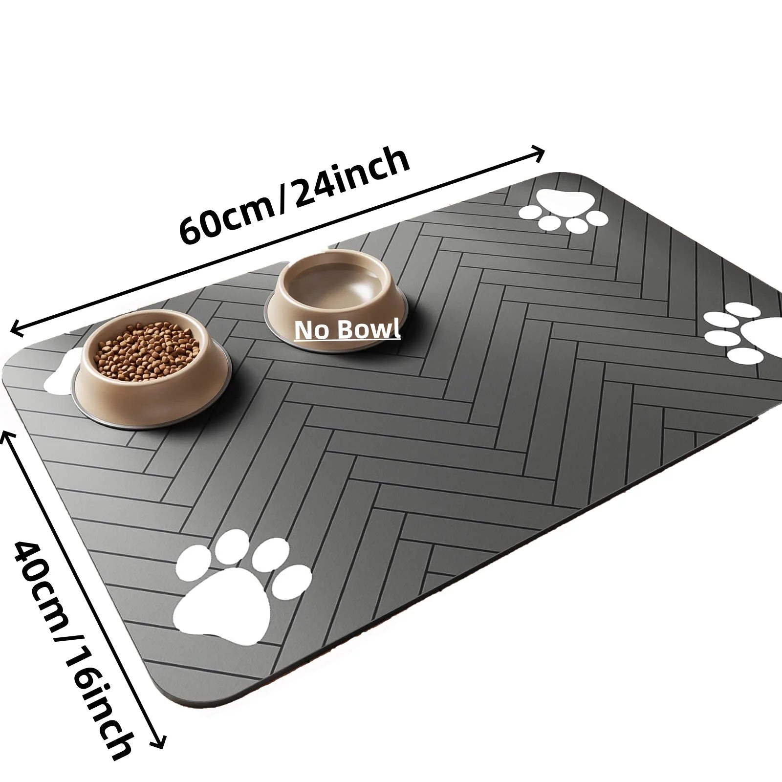Pet Feeding Mat-Absorbent Pet Placemat for Food and Water Bowl with Waterproof Rubber Backing Quick Dry Water Mat for Dog Cat PetVerse