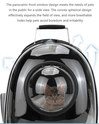 Pet Cat Carrying Bag Space Pet Backpacks Breathable Portable Transparent Backpack Puppy Dog Transport Carrier Space Capsule Bags PetVerse