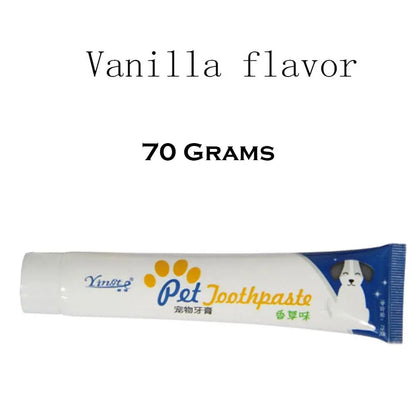 Cat Toothbrush and Toothpaste Set for Teeth Cleaning Vanilla Toothpaste Finger Toothbrush Tongue Cleaning Pet Accessories PetVerse