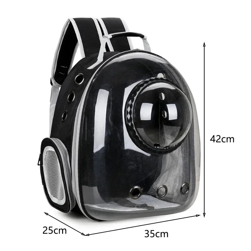 Pet Cat Carrying Bag Space Pet Backpacks Breathable Portable Transparent Backpack Puppy Dog Transport Carrier Space Capsule Bags PetVerse