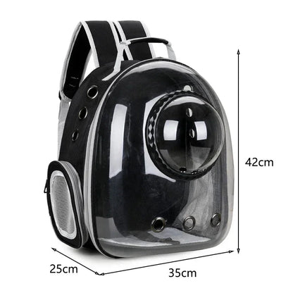 Pet Cat Carrying Bag Space Pet Backpacks Breathable Portable Transparent Backpack Puppy Dog Transport Carrier Space Capsule Bags PetVerse